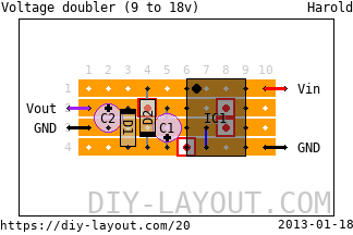 Voltage doubler (9 to 18v)