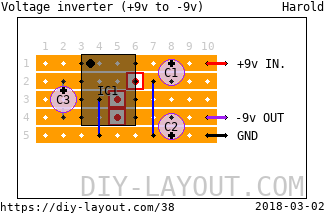 Voltage inverter (+9v to -9v)