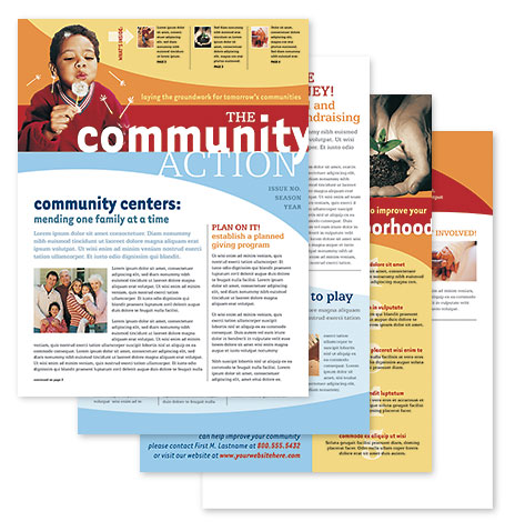 8.5x11 Single Page Newsletter Layout