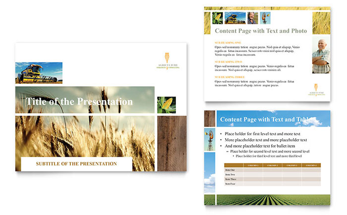 Farming & Agriculture Presentation Template - PowerPoint