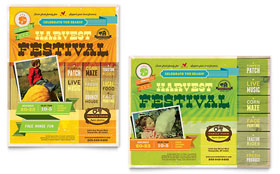 Harvest Festival Poster Template - Word, Publisher, InDesign, Illustrator, Pages, QuarkXPress, CorelDraw
