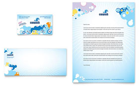 Car Wash Business Card & Letterhead Template - Word, Publisher, InDesign, Illustrator, Pages, QuarkXPress, CorelDraw