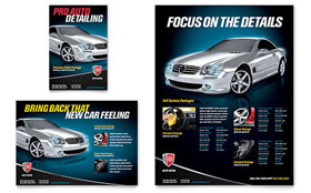 Auto Detailing Flyer & Ad Template - Word, Publisher, InDesign, Illustrator, Pages, QuarkXPress, CorelDraw
