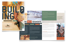 Home Builders & Construction Brochure Template - Word, Publisher, InDesign, Illustrator, Pages, QuarkXPress, CorelDraw