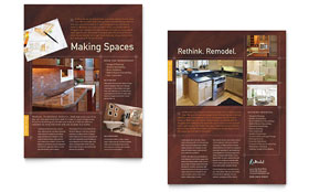 Home Remodeling Datasheet Template - Word, Publisher, InDesign, Illustrator, Pages, QuarkXPress, CorelDraw