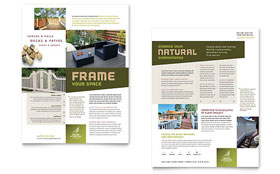 Decks & Fencing Datasheet Template - Word, Publisher, InDesign, Illustrator, Pages, QuarkXPress, CorelDraw