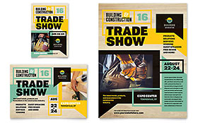 Builder's Trade Show Flyer & Ad Template - Word, Publisher, InDesign, Illustrator, Pages, QuarkXPress, CorelDraw