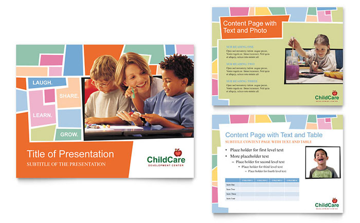 Preschool Kids & Day Care Presentation Template - PowerPoint