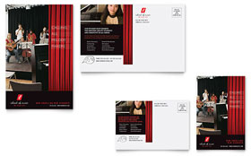 Music School Postcard Template - Word, Publisher, InDesign, Illustrator, Pages, QuarkXPress, CorelDraw