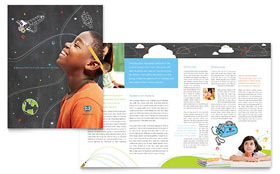 Education Foundation & School Brochure Template - Word, Publisher, InDesign, Illustrator, Pages, QuarkXPress, CorelDraw