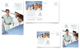 Nursing School Hospital Postcard Template - Word, Publisher, InDesign, Illustrator, Pages, QuarkXPress, CorelDraw
