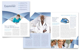 Nursing School Hospital Newsletter Template - Word, Publisher, InDesign, Illustrator, Pages, QuarkXPress, CorelDraw