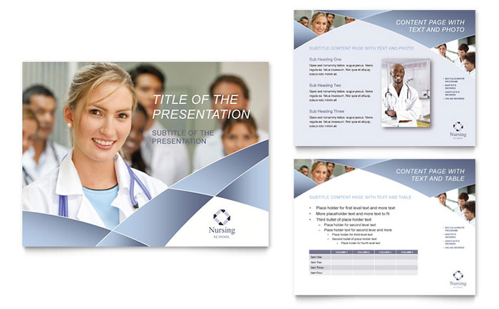 Nursing School Hospital Presentation Template - PowerPoint