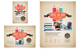 Tutoring School Flyer & Ad Template - Word, Publisher, InDesign, Illustrator, Pages, QuarkXPress, CorelDraw