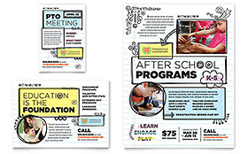 Elementary School Flyer & Ad Template - Word, Publisher, InDesign, Illustrator, Pages, QuarkXPress, CorelDraw