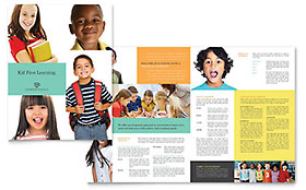Charter School Brochure Template - Word, Publisher, InDesign, Illustrator, Pages, QuarkXPress, CorelDraw
