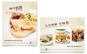 Cafe Deli Poster Template - Word, Publisher, InDesign, Illustrator, Pages, QuarkXPress, CorelDraw