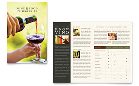Vineyard & Winery Brochure Template - Word, Publisher, InDesign, Illustrator, Pages, QuarkXPress, CorelDraw