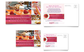 Corporate Event Planner & Caterer Postcard Template - Word, Publisher, InDesign, Illustrator, Pages, QuarkXPress, CorelDraw