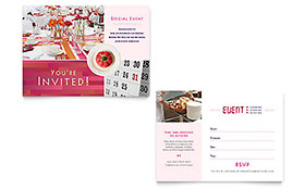 Corporate Event Planner & Caterer Invitation Template - Word, Publisher, InDesign, Illustrator, Pages, QuarkXPress, CorelDraw