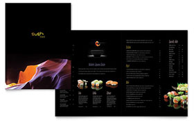 Sushi Restaurant Menu Template - Word, Publisher, InDesign, Illustrator, Pages, QuarkXPress, CorelDraw
