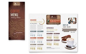 Coffee Shop Menu Template - Word, Publisher, InDesign, Illustrator, Pages, QuarkXPress, CorelDraw
