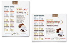 Coffee Shop Poster Template - Word, Publisher, InDesign, Illustrator, Pages, QuarkXPress, CorelDraw