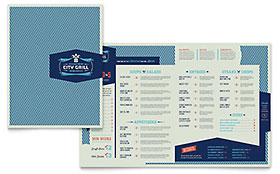 Fine Dining Restaurant Menu Template - Word, Publisher, InDesign, Illustrator, Pages, QuarkXPress, CorelDraw