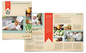 Culinary School Brochure Template - Word, Publisher, InDesign, Illustrator, Pages, QuarkXPress, CorelDraw