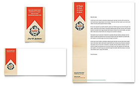 Culinary School Business Card & Letterhead Template - Word, Publisher, InDesign, Illustrator, Pages, QuarkXPress, CorelDraw