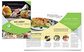 Food Catering Brochure Template - Word, Publisher, InDesign, Illustrator, Pages, QuarkXPress, CorelDraw