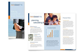 Financial Consultant Trifold Brochure Template - Word, Publisher, InDesign, Illustrator, Pages, QuarkXPress, CorelDraw