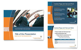 Investment Services Presentation Template - PowerPoint