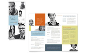 Private Bank Trifold Brochure Template - Word, Publisher, InDesign, Illustrator, Pages, QuarkXPress, CorelDraw