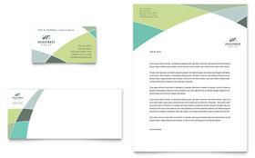 Financial Advisor Business Card & Letterhead Template - Word, Publisher, InDesign, Illustrator, Pages, QuarkXPress, CorelDraw