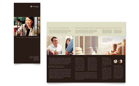 Financial Planner Trifold Brochure Template - Word, Publisher, InDesign, Illustrator, Pages, QuarkXPress, CorelDraw