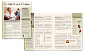 Financial Planner Newsletter Template - Word, Publisher, InDesign, Illustrator, Pages, QuarkXPress, CorelDraw