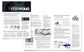 Investment Bank Newsletter Template - Word, Publisher, InDesign, Illustrator, Pages, QuarkXPress, CorelDraw