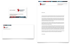 Investment Bank Business Card & Letterhead Template - Word, Publisher, InDesign, Illustrator, Pages, QuarkXPress, CorelDraw