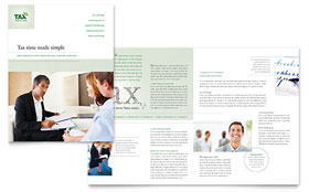 Accounting & Tax Services Brochure Template - Word, Publisher, InDesign, Illustrator, Pages, QuarkXPress, CorelDraw