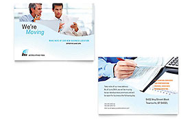 Accounting Firm Announcement Template - Word, Publisher, InDesign, Illustrator, Pages, QuarkXPress, CorelDraw