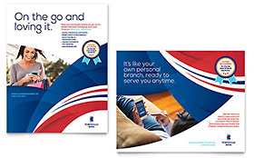 Bank Poster Template - Word, Publisher, InDesign, Illustrator, Pages, QuarkXPress, CorelDraw