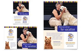 Dog Kennel & Pet Day Care Flyer & Ad Template - Word, Publisher, InDesign, Illustrator, Pages, QuarkXPress, CorelDraw
