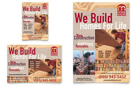 Home Builder & Contractor Flyer & Ad Template - Word, Publisher, InDesign, Illustrator, Pages, QuarkXPress, CorelDraw