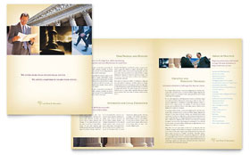 Attorney & Legal Services Brochure Template - Word, Publisher, InDesign, Illustrator, Pages, QuarkXPress, CorelDraw