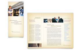Attorney & Legal Services Trifold Brochure Template - Word, Publisher, InDesign, Illustrator, Pages, QuarkXPress, CorelDraw