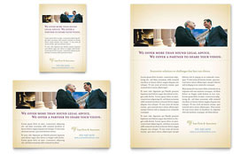 Attorney & Legal Services Flyer & Ad Template - Word, Publisher, InDesign, Illustrator, Pages, QuarkXPress, CorelDraw