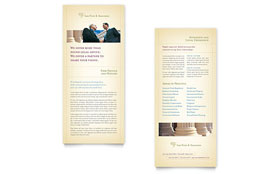 Attorney & Legal Services Rack Card Template - Word, Publisher, InDesign, Illustrator, Pages, QuarkXPress, CorelDraw