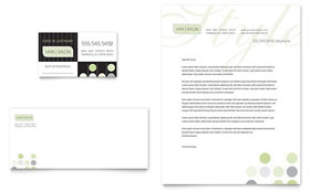 Beauty & Hair Salon Business Card & Letterhead Template - Word, Publisher, InDesign, Illustrator, Pages, QuarkXPress, CorelDraw