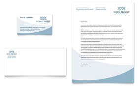 Community Non Profit Business Card & Letterhead Template - Word, Publisher, InDesign, Illustrator, Pages, QuarkXPress, CorelDraw